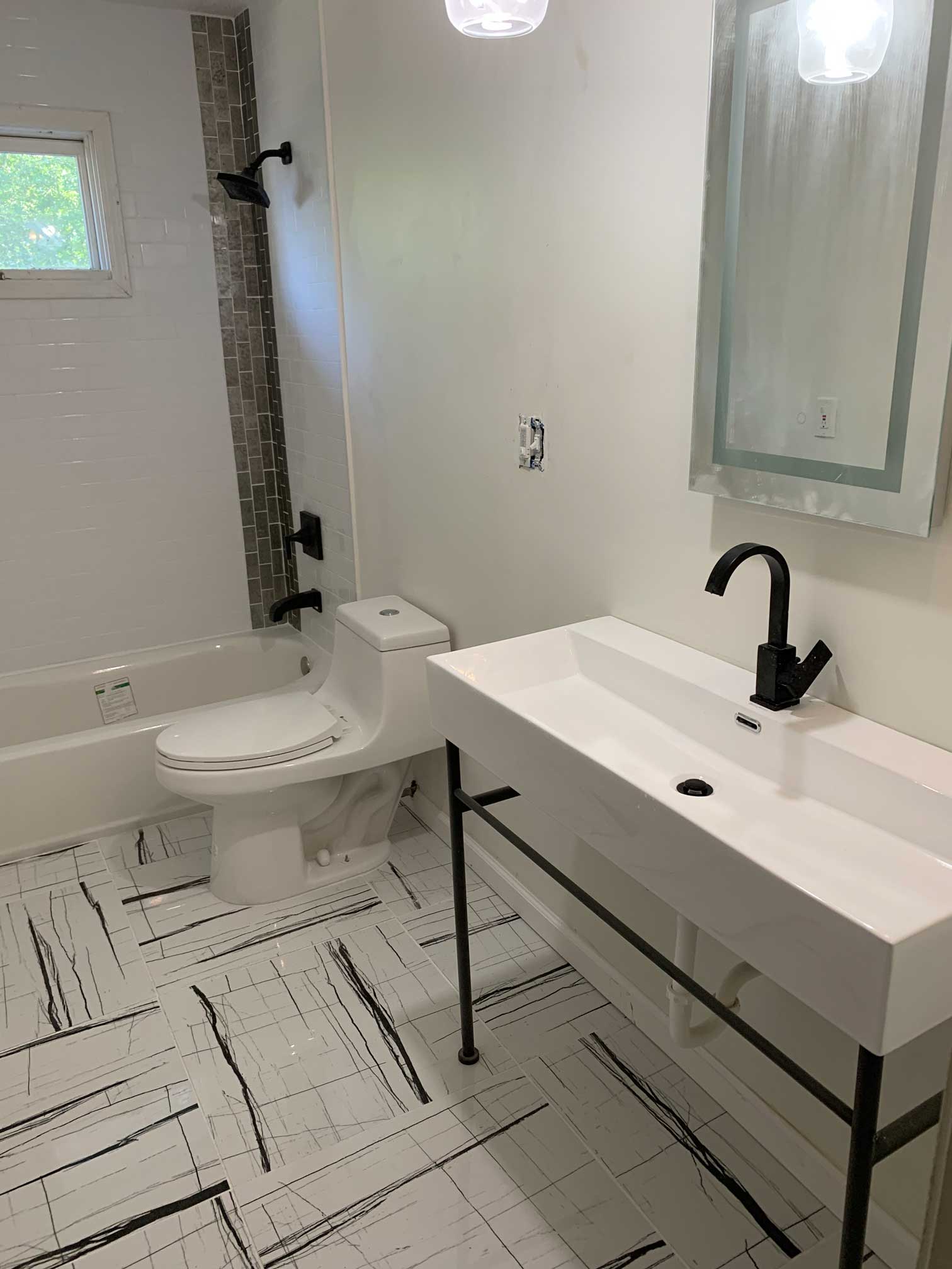 Minimalist bathroom remodel